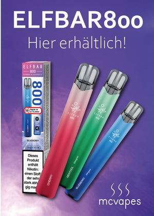 Gratis A4-Motiv inkl. Theken-Aufsteller - McVapes