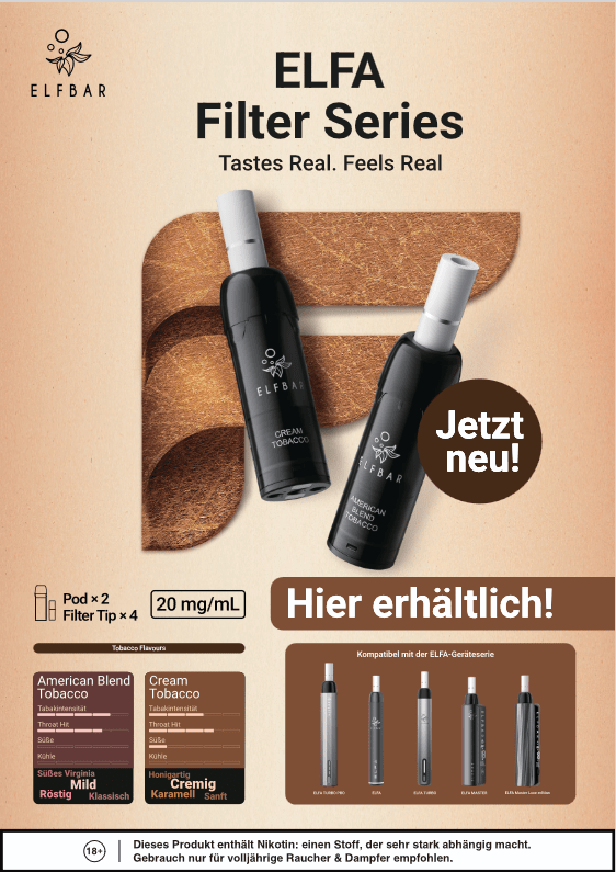 Gratis A4-Motiv inkl. Theken-Aufsteller - McVapes