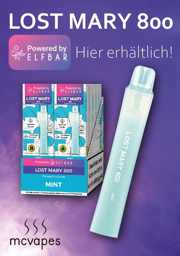Gratis A4-Motiv inkl. Theken-Aufsteller - McVapes