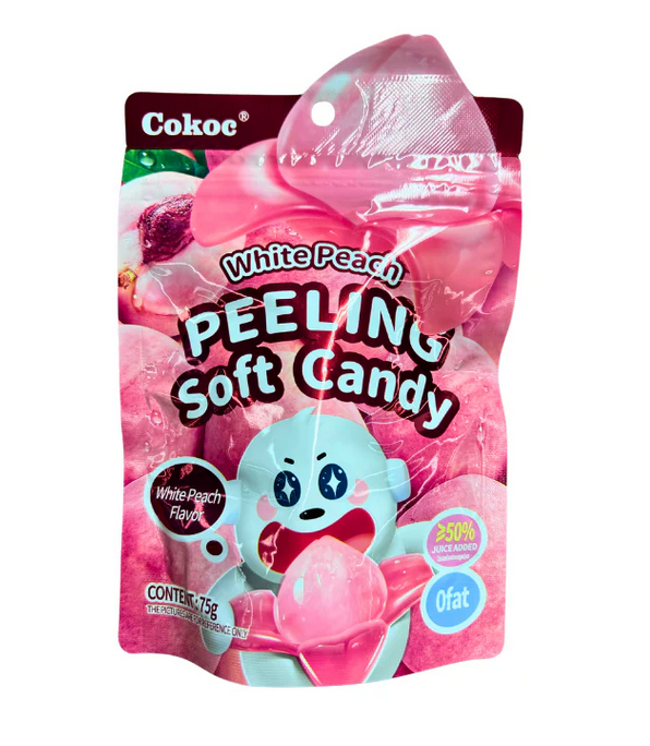 50x Cokoc Peeling Soft Candy White Peach 75g