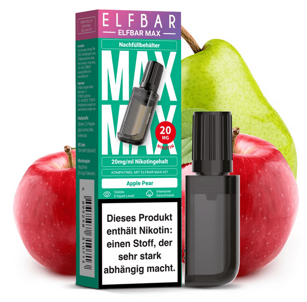 [HINWEIS LESEN] 10x ELFBAR MAX Pod 20 mg Nikotingehalt - McVapes