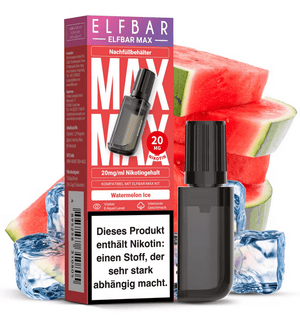 [HINWEIS LESEN] 10x ELFBAR MAX Pod 20 mg Nikotingehalt - McVapes