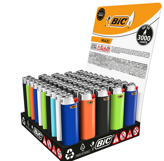 BIC J26 Maxi Feuerzeug (50er Tray Mix)
