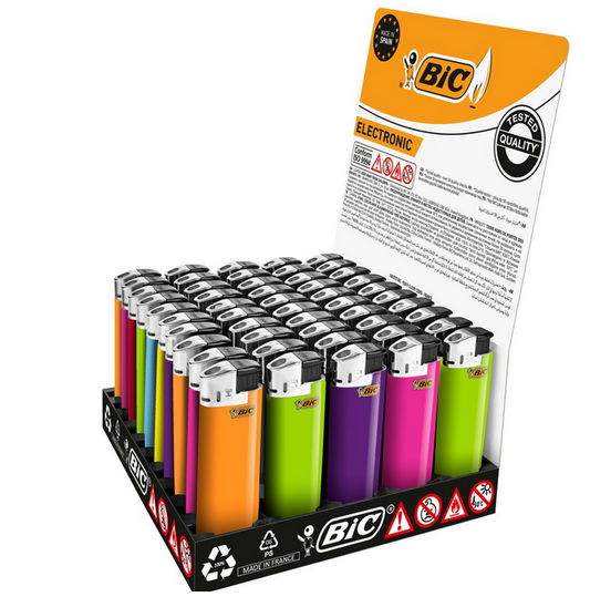 BIC J38 Elektronic Feuerzeug (50er Tray Mix)