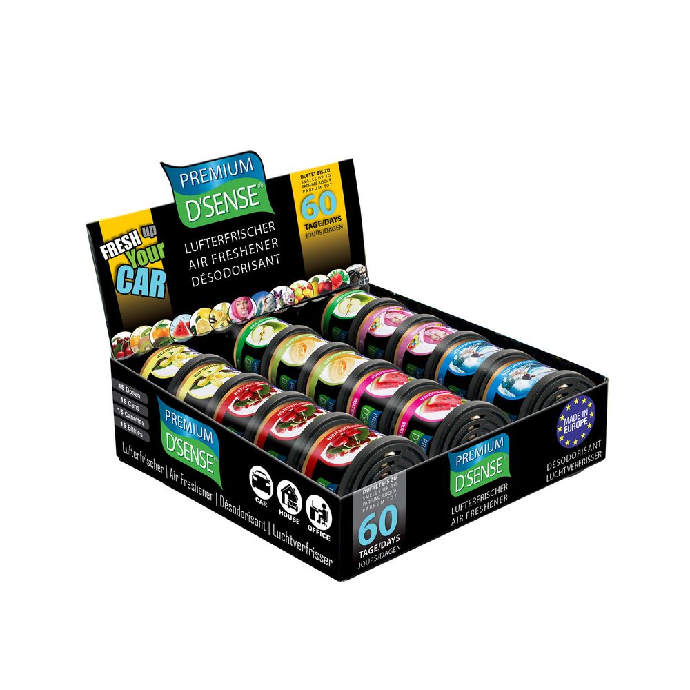 Premium D’Sense Lufterfrischer 15er Display Mix 1 - 7 Aromen - McVapes