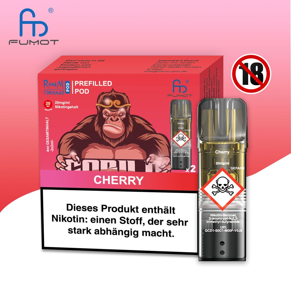 RandM Tornado Pod - 2% Nikotin / (2 Stück pro Packung) - McVapes