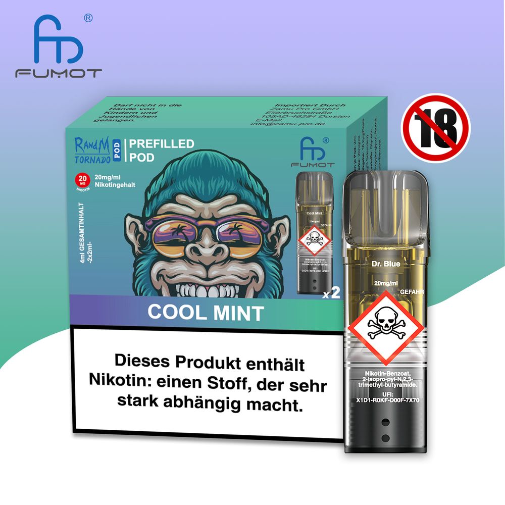 RandM Tornado Pod - 2% Nikotin / (2 Stück pro Packung) - McVapes