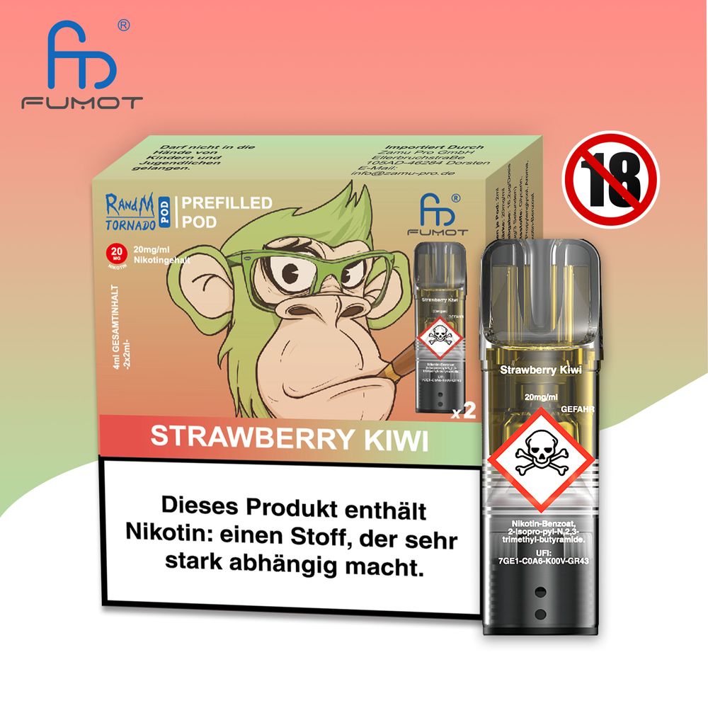RandM Tornado Pod - 2% Nikotin / (2 Stück pro Packung) - McVapes