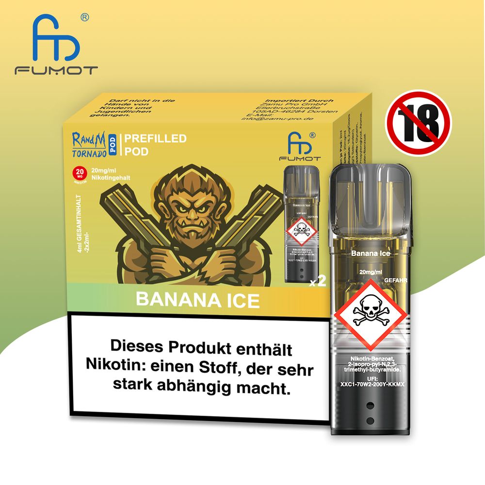 RandM Tornado Pod - 2% Nikotin / (2 Stück pro Packung) - McVapes