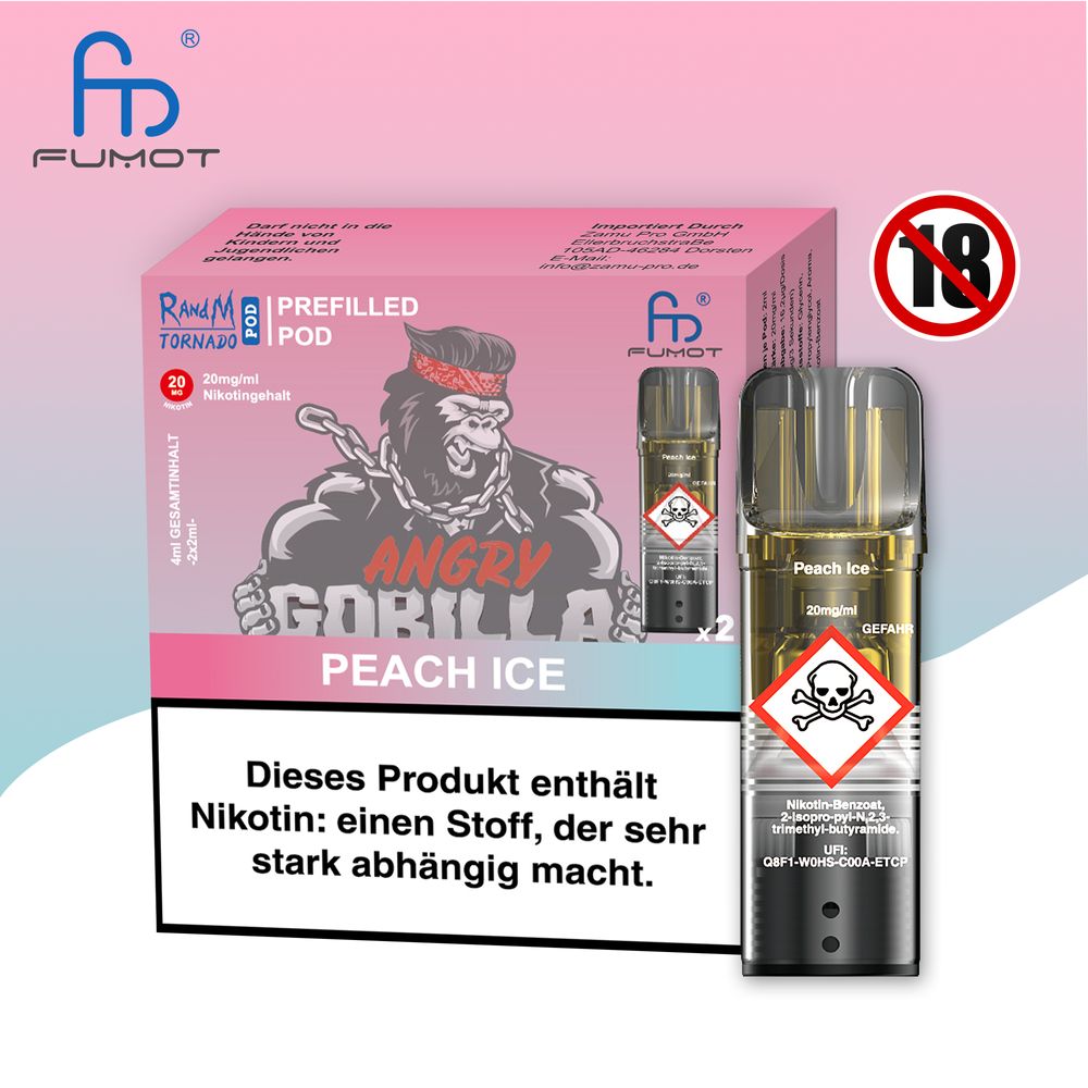 RandM Tornado Pod - 2% Nikotin / (2 Stück pro Packung) - McVapes