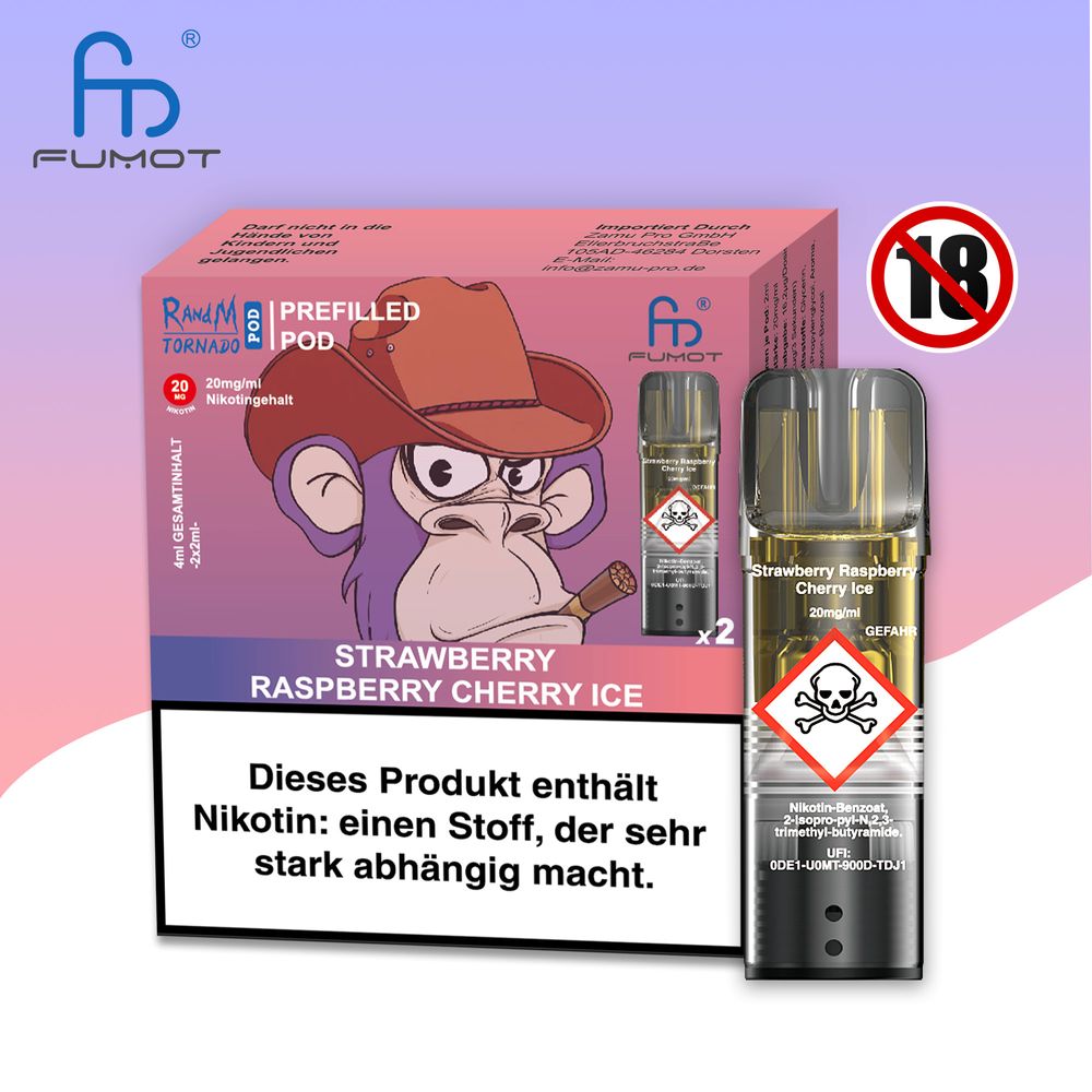 RandM Tornado Pod - 2% Nikotin / (2 Stück pro Packung) - McVapes