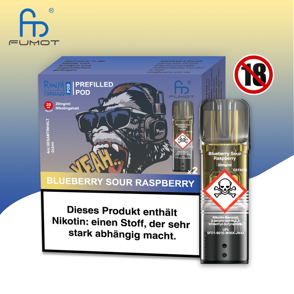 RandM Tornado Pod - 2% Nikotin / (2 Stück pro Packung) - McVapes