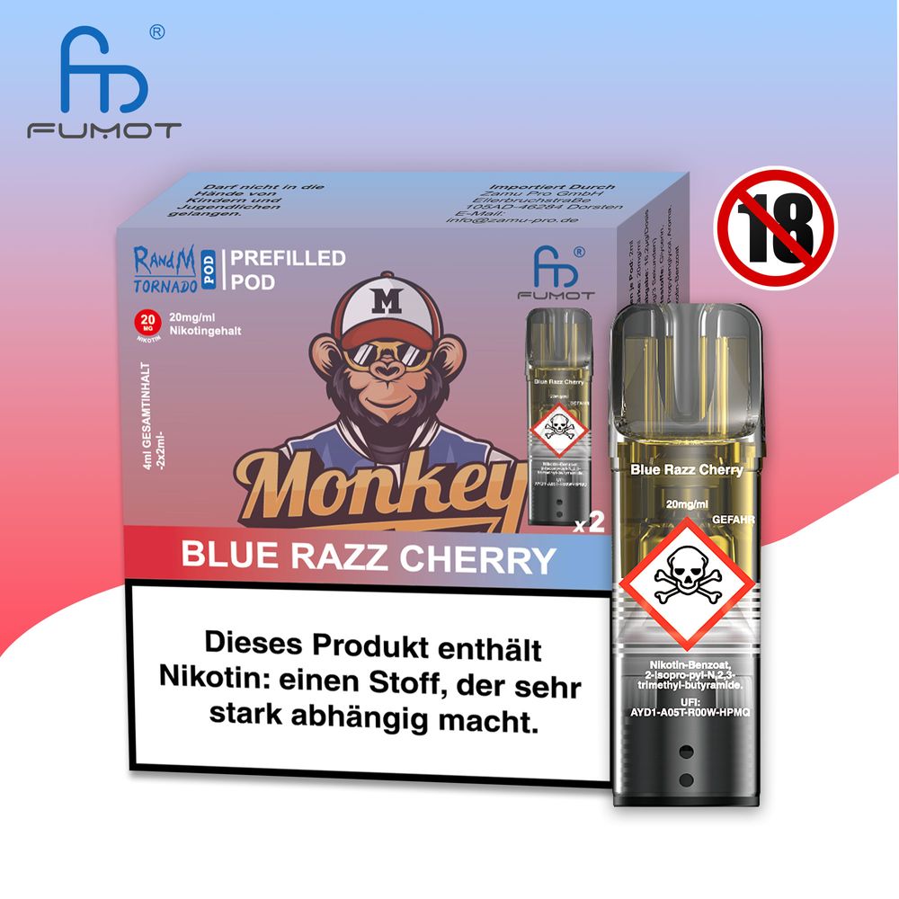 RandM Tornado Pod - 2% Nikotin / (2 Stück pro Packung) - McVapes