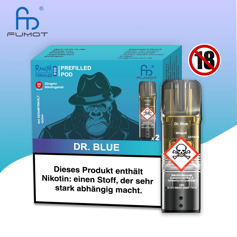 RandM Tornado Pod - 2% Nikotin / (2 Stück pro Packung) - McVapes