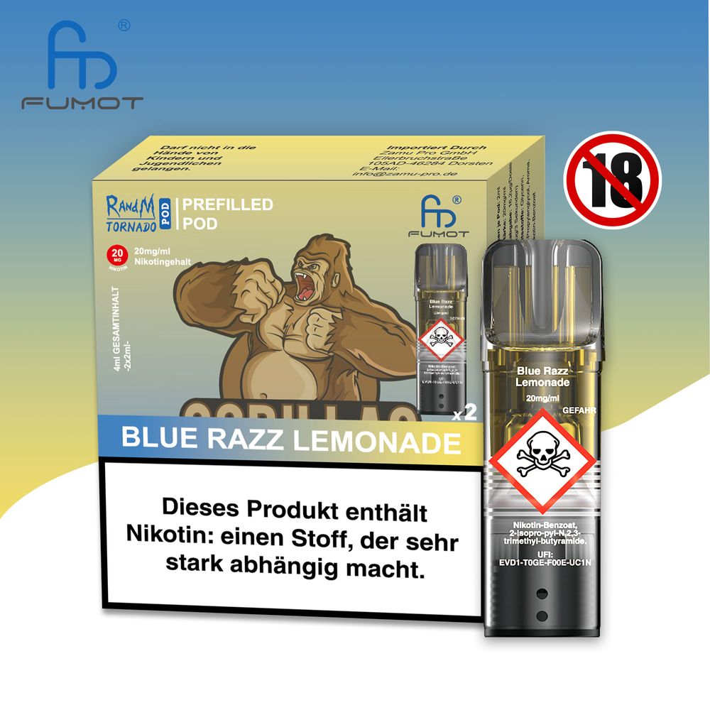 RandM Tornado Pod - 2% Nikotin / (2 Stück pro Packung) - McVapes