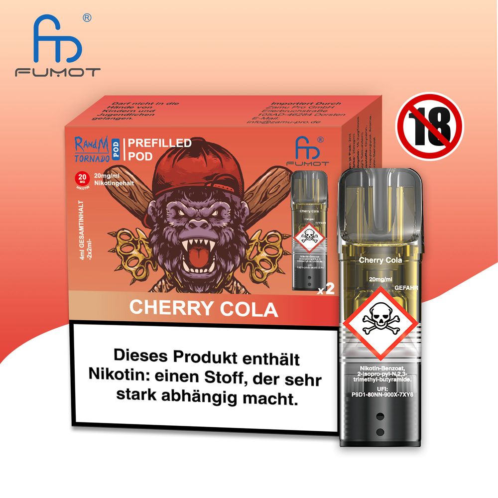 RandM Tornado Pod - 2% Nikotin / (2 Stück pro Packung) - McVapes