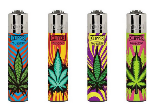 48x Clipper Reibrad Animalprint/Hanf nachfüllbar
