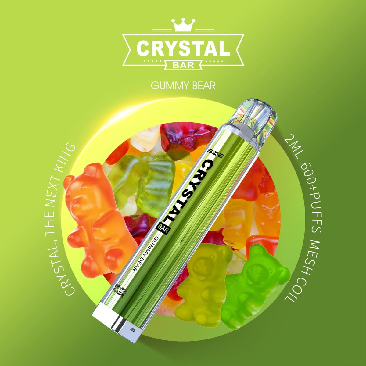 SKE Crystal Bar 600 - 2% Nikotin / 10 Stück - McVapes