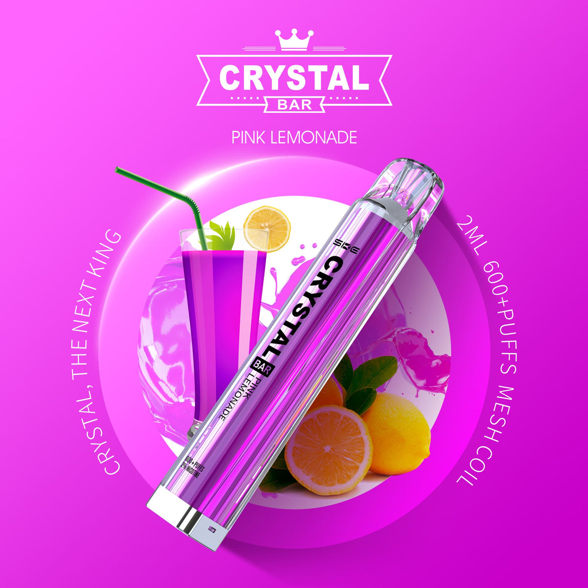 SKE Crystal Bar 600 - 2% Nikotin / 10 Stück - McVapes