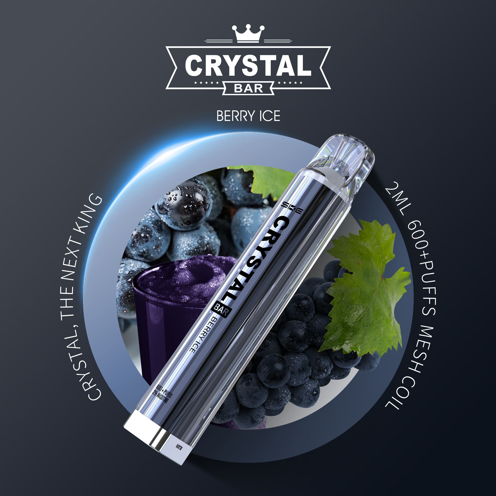 SKE Crystal Bar 600 - 2% Nikotin / 10 Stück - McVapes