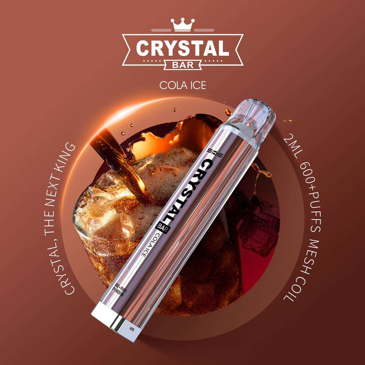 SKE Crystal Bar 600 - 2% Nikotin / 10 Stück - McVapes