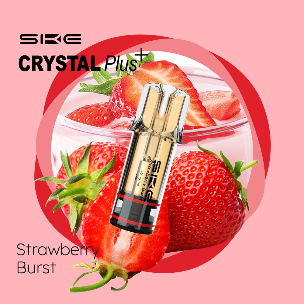 SKE Crystal Bar Plus (2Stück pro Packung) - Mehrweg Pod System - 2% Nikotin / 10 Stück - McVapes