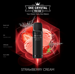 SKE Crystal Pro 800 - 2% Nikotin (2 Stk. pro Packung) - Mehrweg Pod System / 10 Stück - McVapes