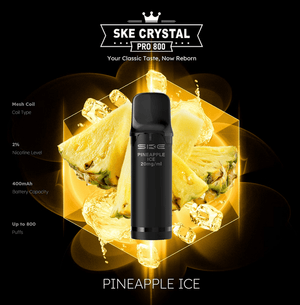 SKE Crystal Pro 800 - 2% Nikotin (2 Stk. pro Packung) - Mehrweg Pod System / 10 Stück - McVapes