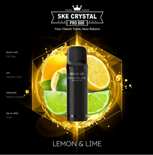 SKE Crystal Pro 800 - 2% Nikotin (2 Stk. pro Packung) - Mehrweg Pod System / 10 Stück - McVapes