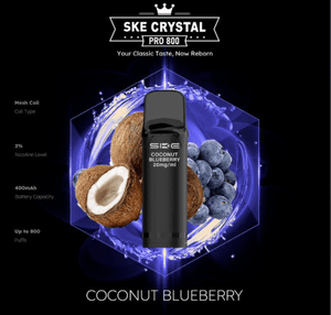 SKE Crystal Pro 800 - 2% Nikotin (2 Stk. pro Packung) - Mehrweg Pod System / 10 Stück - McVapes