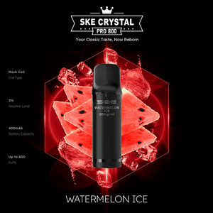 SKE Crystal Pro 800 - 2% Nikotin (2 Stk. pro Packung) - Mehrweg Pod System / 10 Stück - McVapes