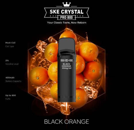SKE Crystal Pro 800 - 2% Nikotin (2 Stk. pro Packung) - Mehrweg Pod System / 10 Stück - McVapes