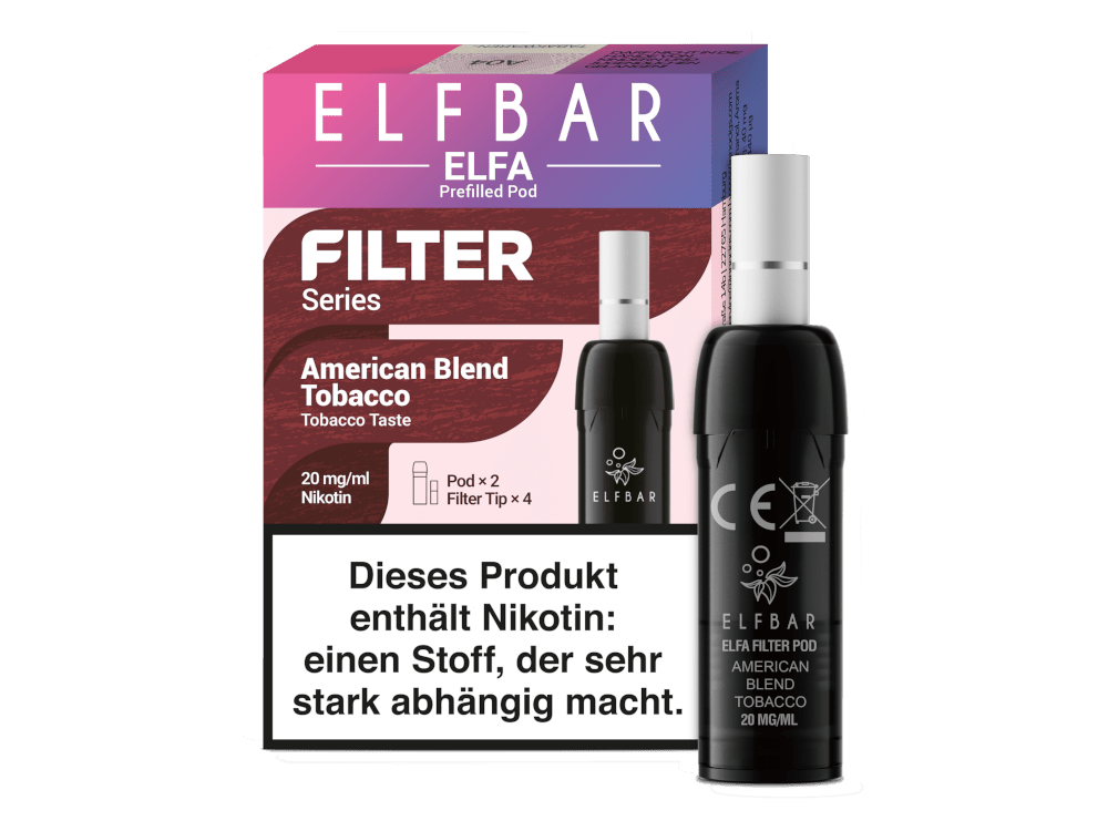 Vorbestellung: Elfbar Elfa Pod - Filter Series (2 Stück pro Packung) / 10 Packungen - McVapes