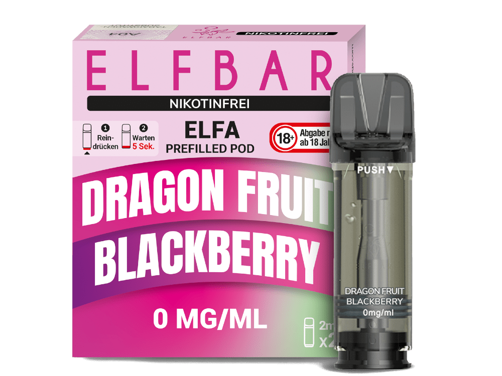 Vorbestellung: Elfbar ELFA Pods - 0% Nikotin (2 Stk. pro Packung) - Mehrweg Pod System / 10 Packungen - McVapes