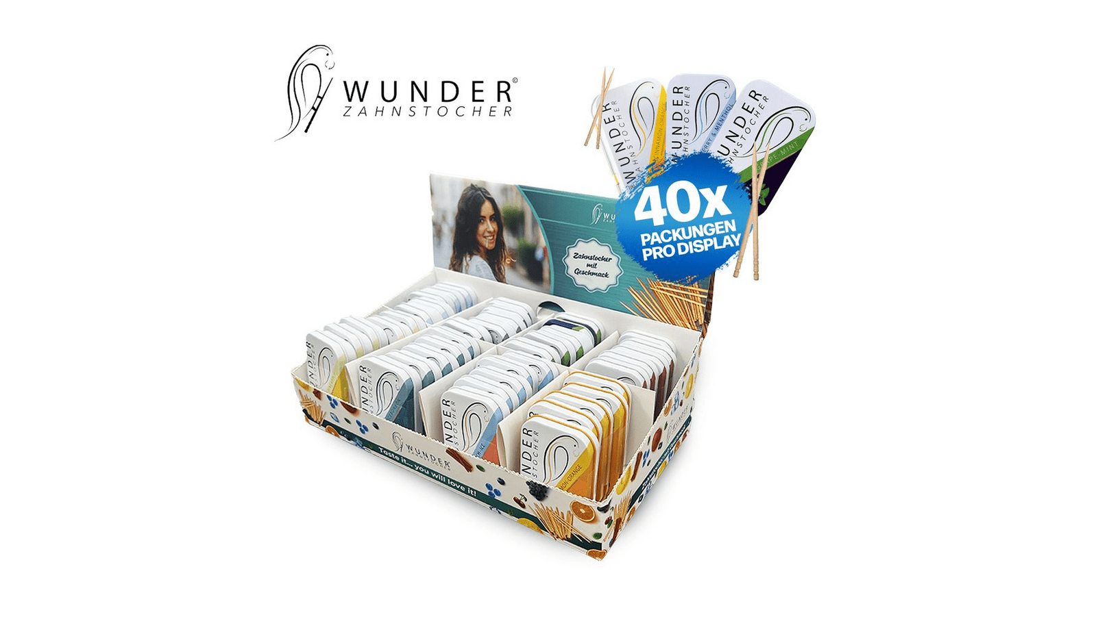 Wunder Zahnstocher - Metalldose 40 Stk. - McVapes