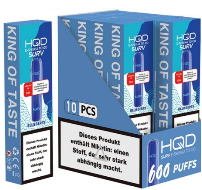 HQD Surv 600 - 2 % Nikotin - 10 Stück